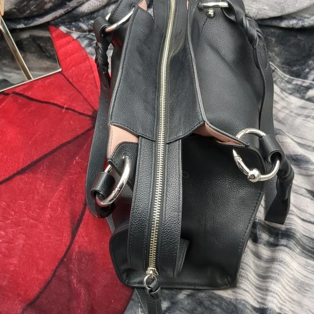 Rebecca Minkoff black leather satchel